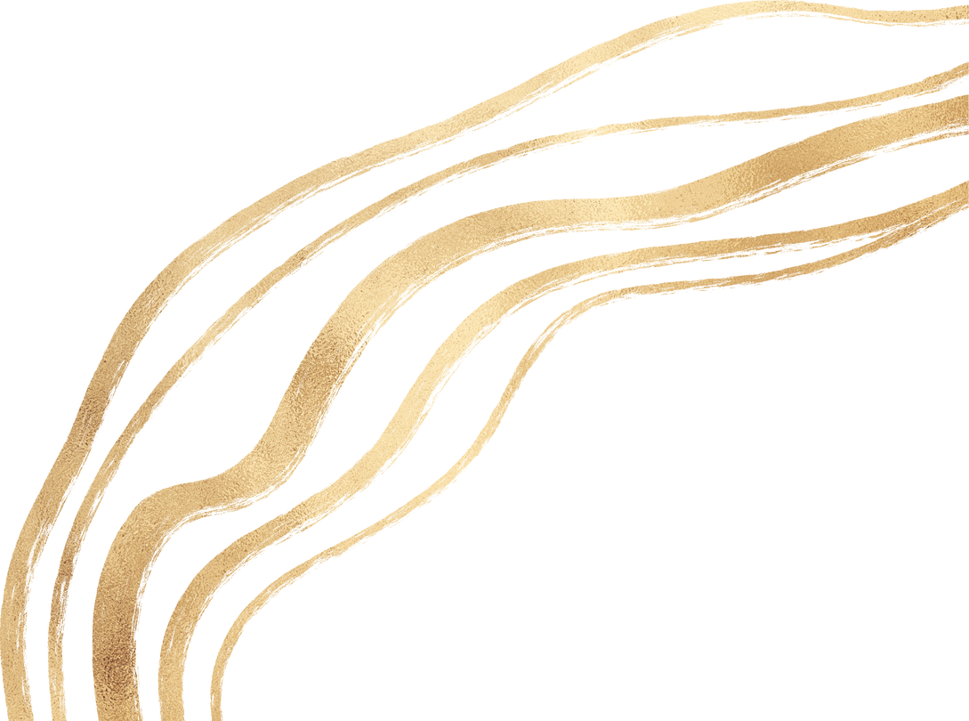 Golden Marbleized Decoration