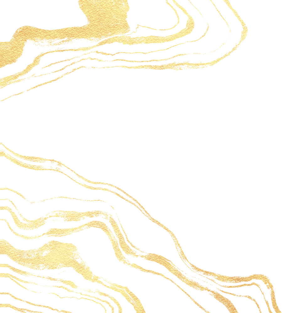 Marbleized Geode Accent Gold Streaks